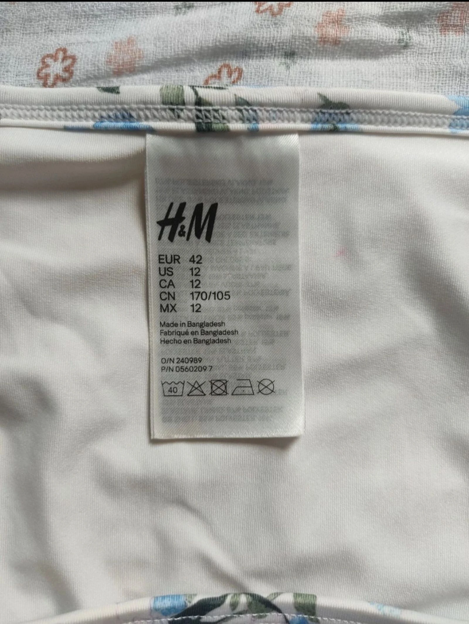 Bikini met blauwe bloemen H&M - 75C en 42 - Zeer goede staat – photo 14